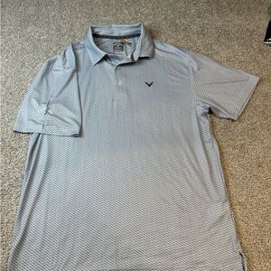 Callaway Men's Patterned Gray Polo Shirt